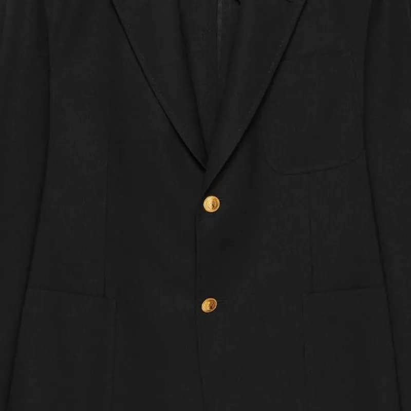 GUCCI Business Suits Men Black-2