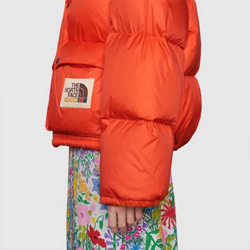 GUCCI X The North Face Nylon Jacket Red-4