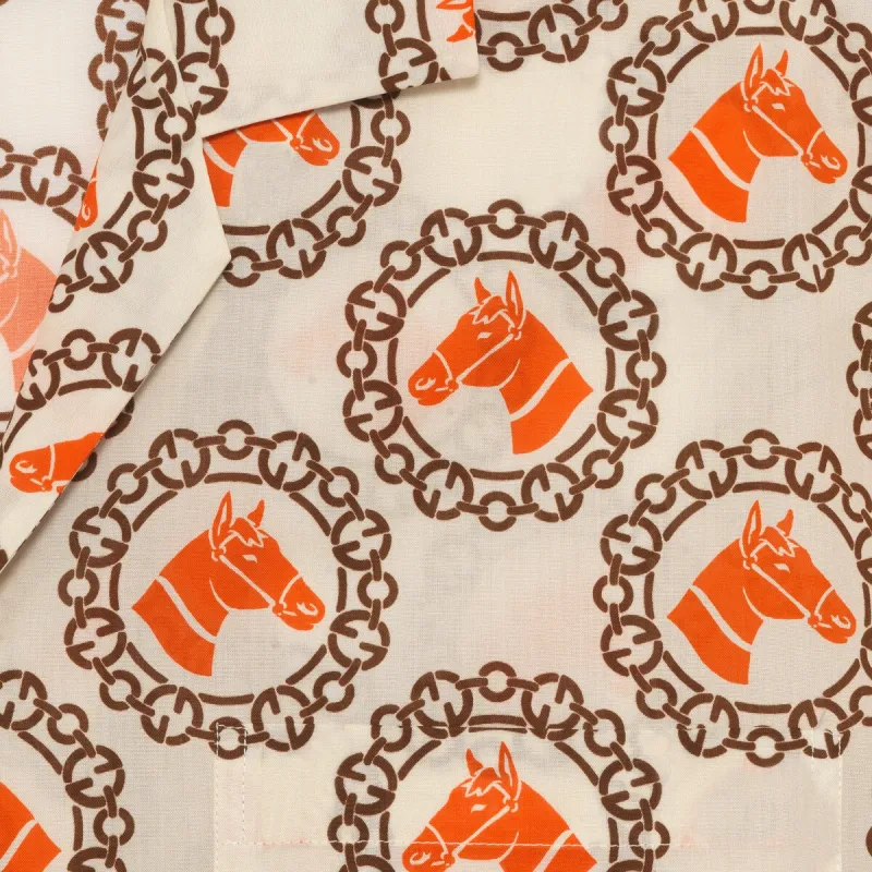 GUCCI Shirts Men Orange-5