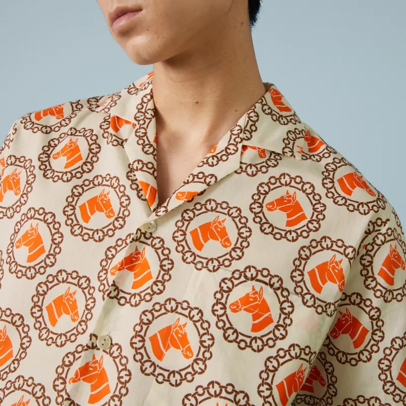 GUCCI Shirts Men Orange-4