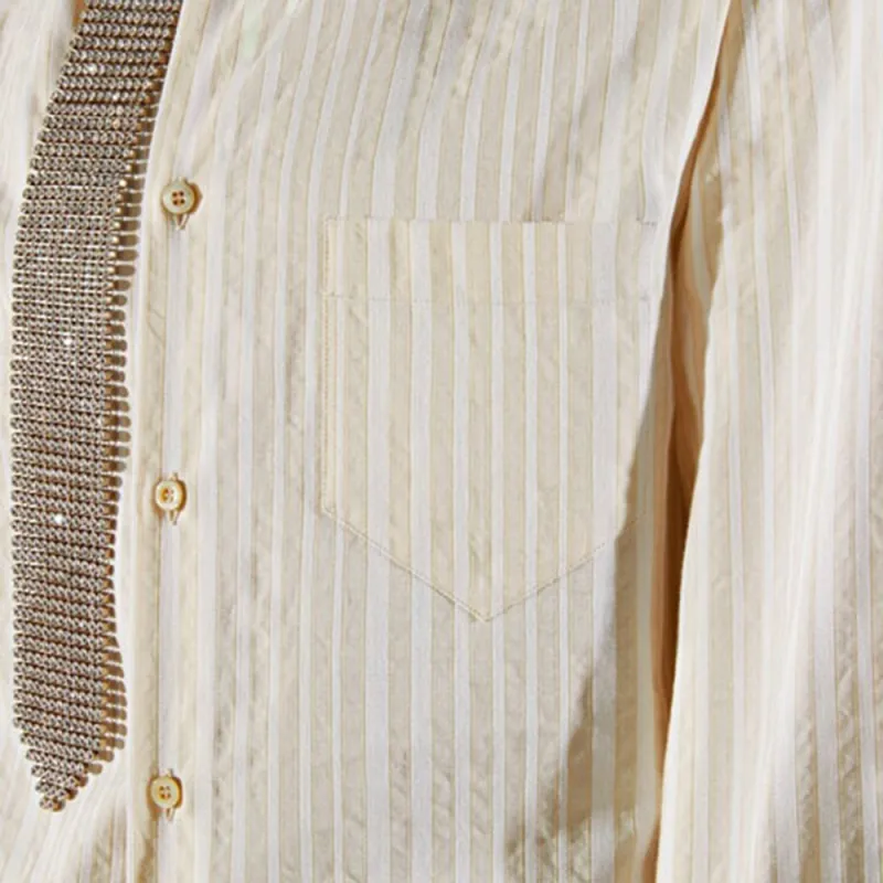 GUCCI Striped Long sleeved Shirt-4