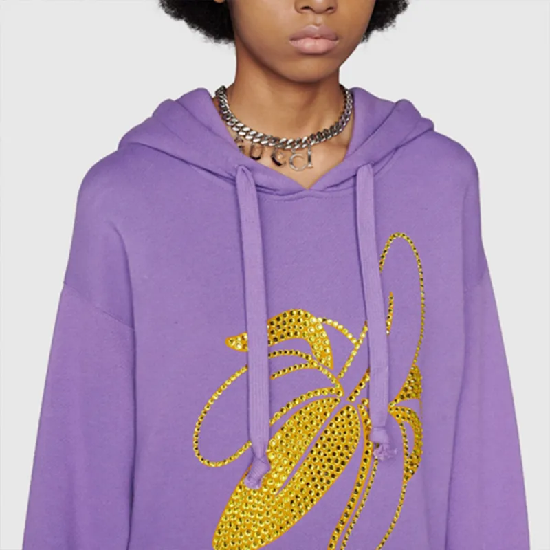 GUCCI Sweatshirt Women's Light Purple-4