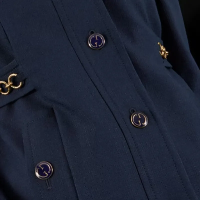 GUCCI Chain detail Button up Jacket-4