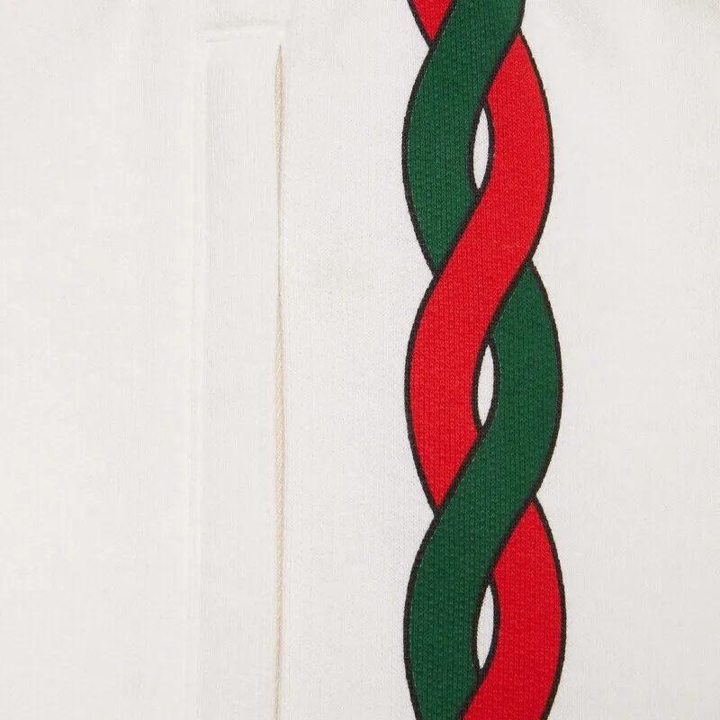 GUCCI Love Parade SS22 Knitted Sports Pants Men's White-4