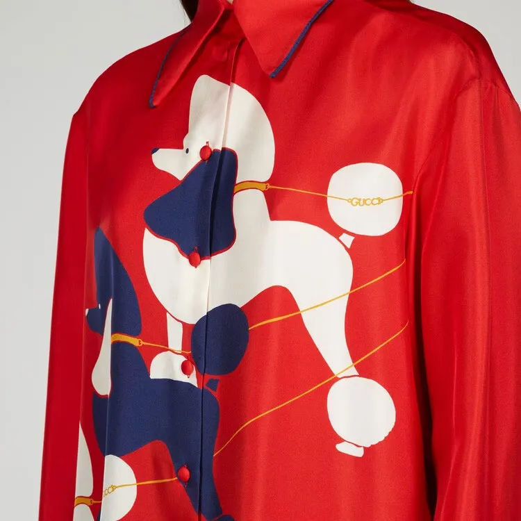 GUCCI Shirts Women's Red-4