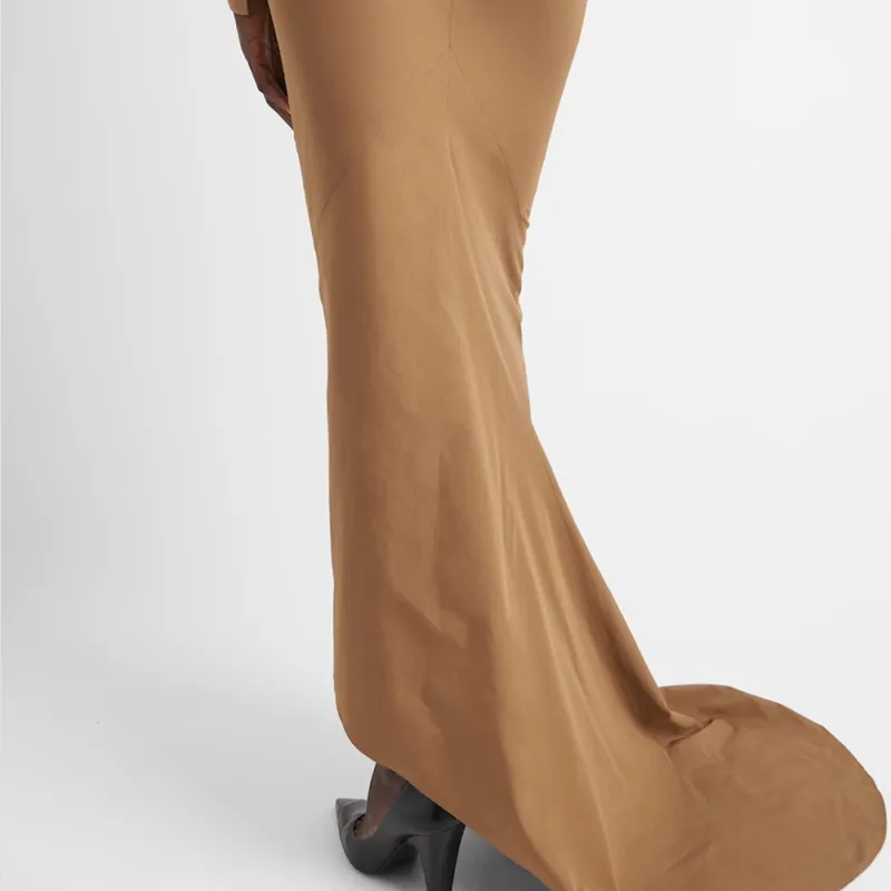 PRADA Long-Sleeved Dresses Women's Brown-4