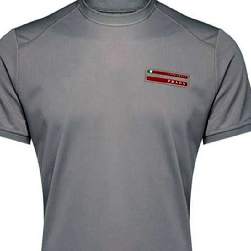PRADA T-Shirts Men Dark Gray-2
