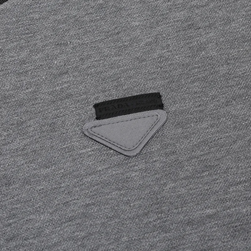 PRADA T-Shirts Men Smoke Gray-2