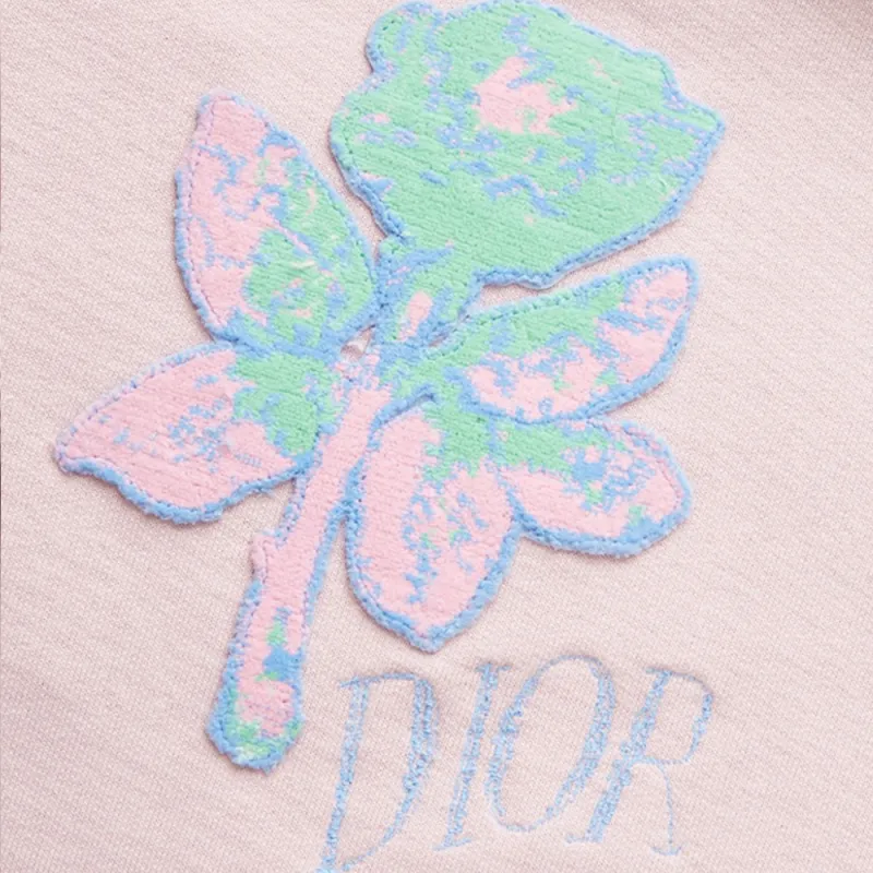 DIOR Quarterly New Products Sweatshirts Men Pink-5