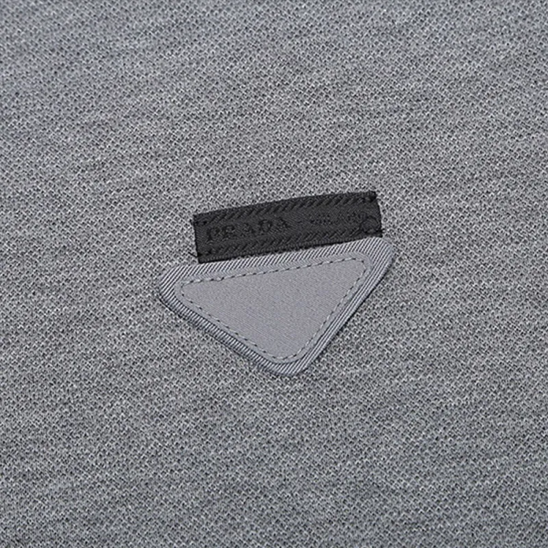 PRADA Polo Shirts Men Gray Multicolor-2