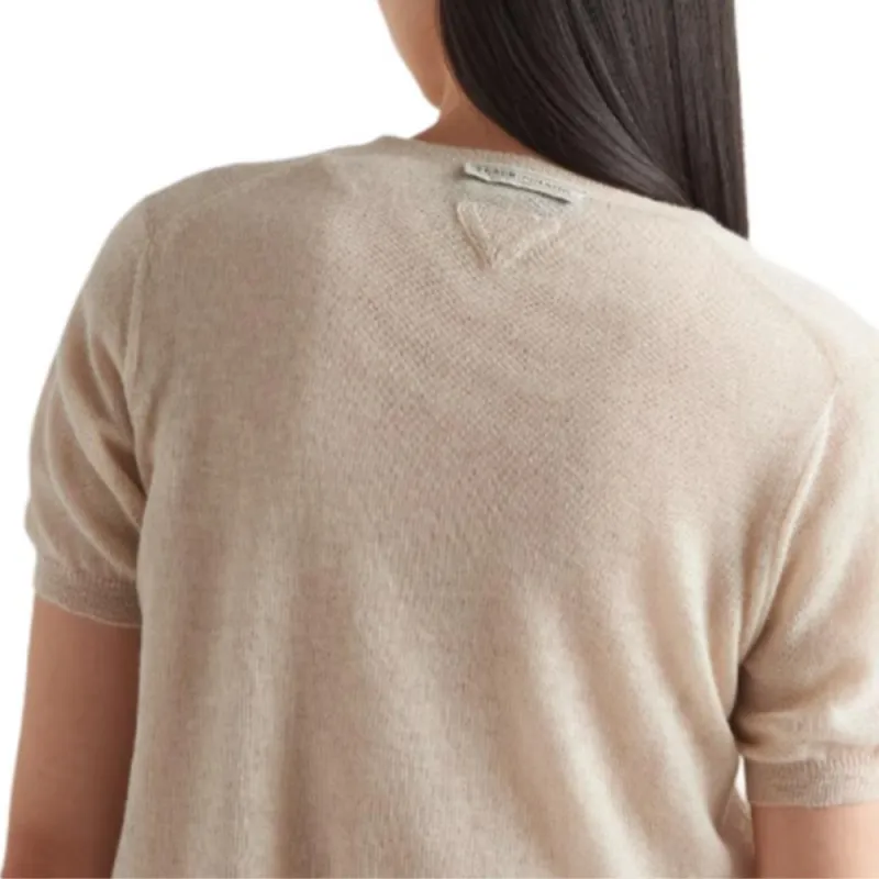 PRADA Short sleeved Cashmere Cardigan-5