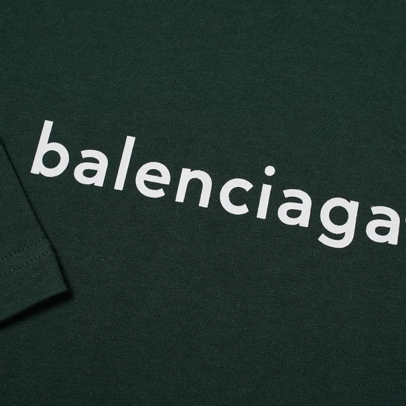 Balenciaga T Shirt Regular Fit Men's Green-4