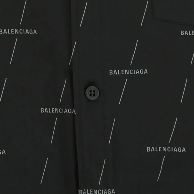 Balenciaga SS21 Short-Sleeved Dresses Women's Black-4