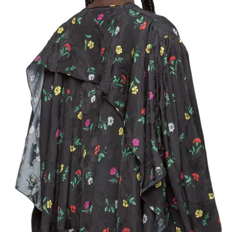 Balenciaga Long-Sleeved Dresses Women's Black-4