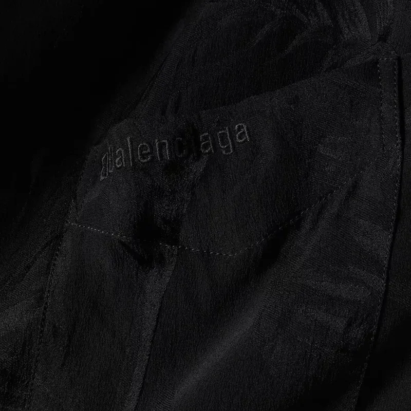Balenciaga Shirt Loose Fit Women's Black-2