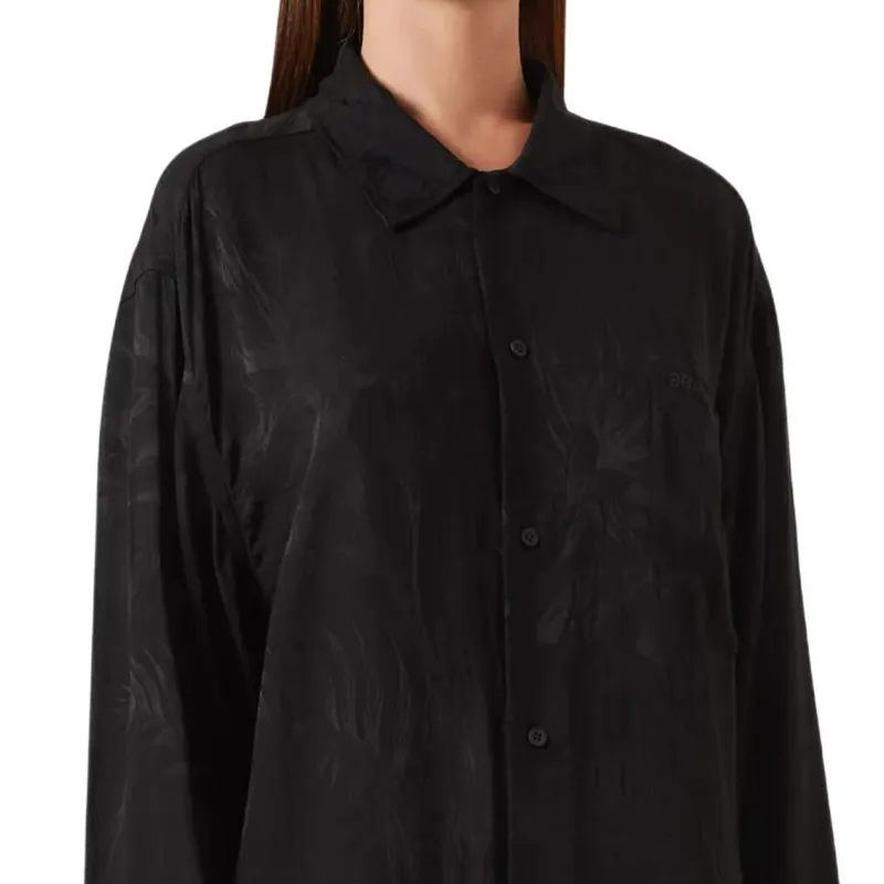 Balenciaga Shirt Loose Fit Women's Black-3