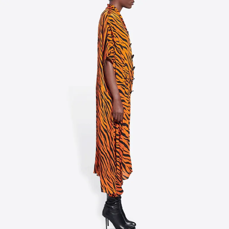 Balenciaga SS22 Short-Sleeved Dresses Women's Orange-4