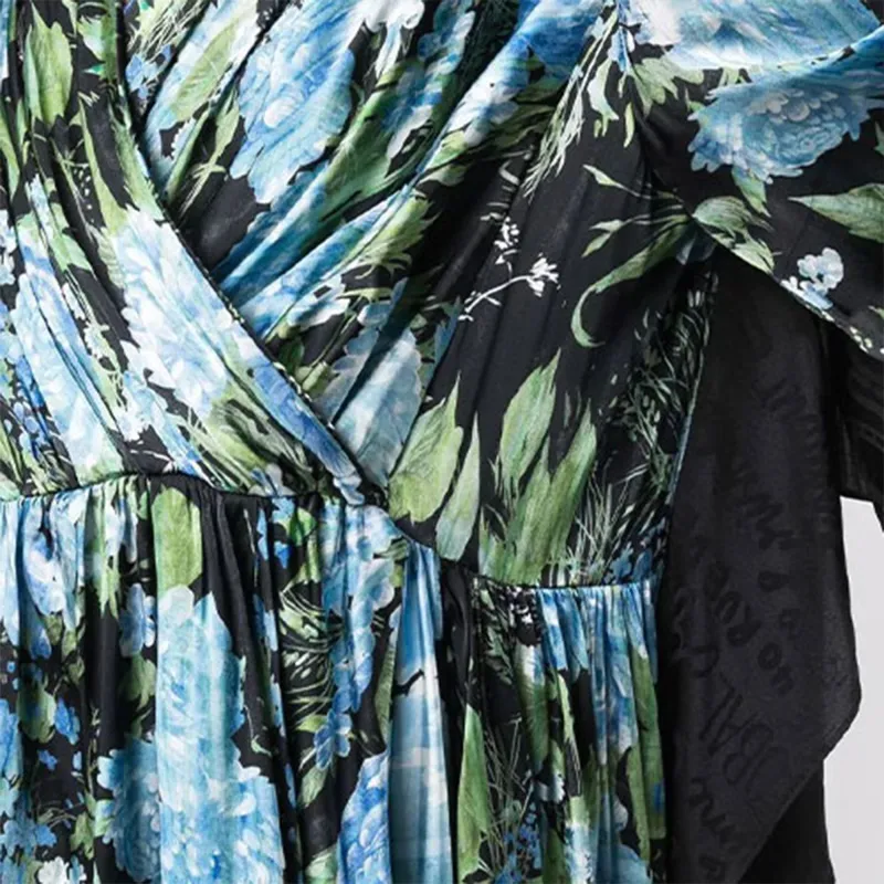 Balenciaga Floral-print Wrap Dress-4