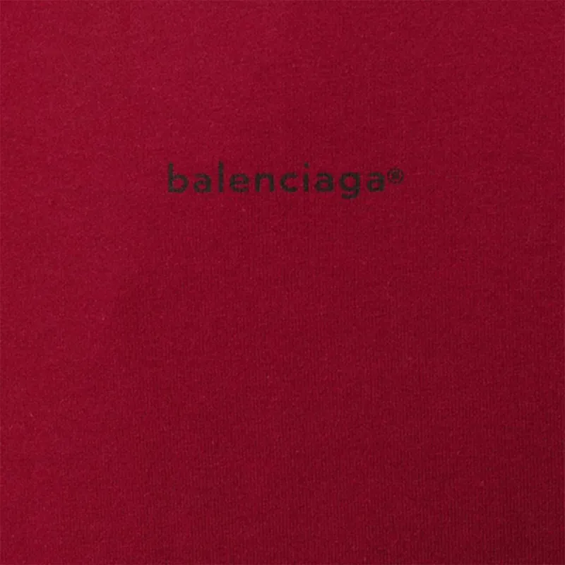 Balenciaga T-Shirt Men's Burgundy-1
