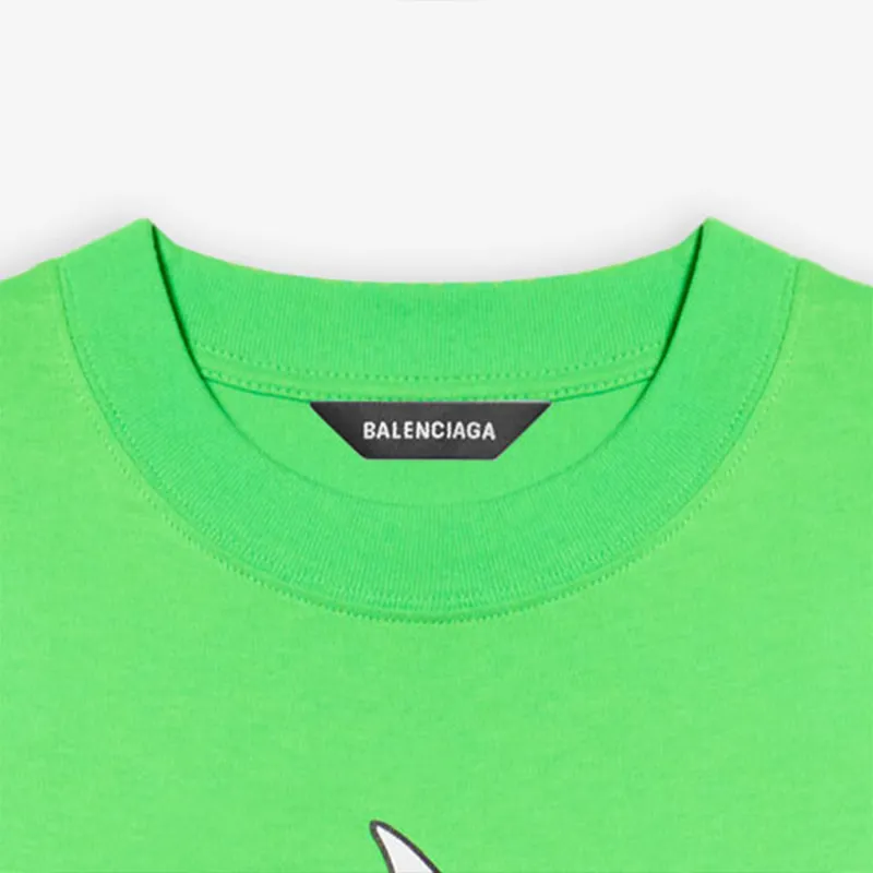 Balenciaga T-Shirts Unisex Green-4