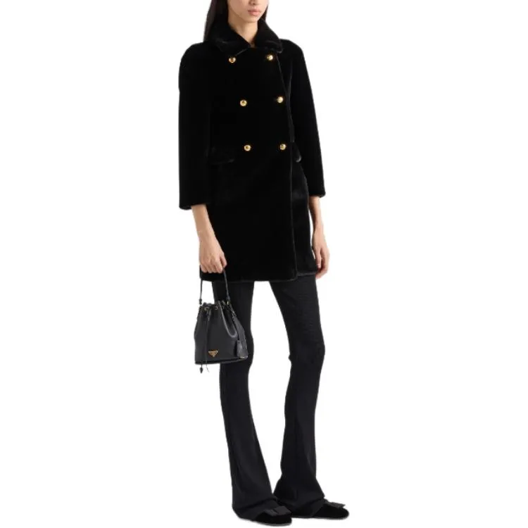 PRADA Double Breasted Long Coat-1