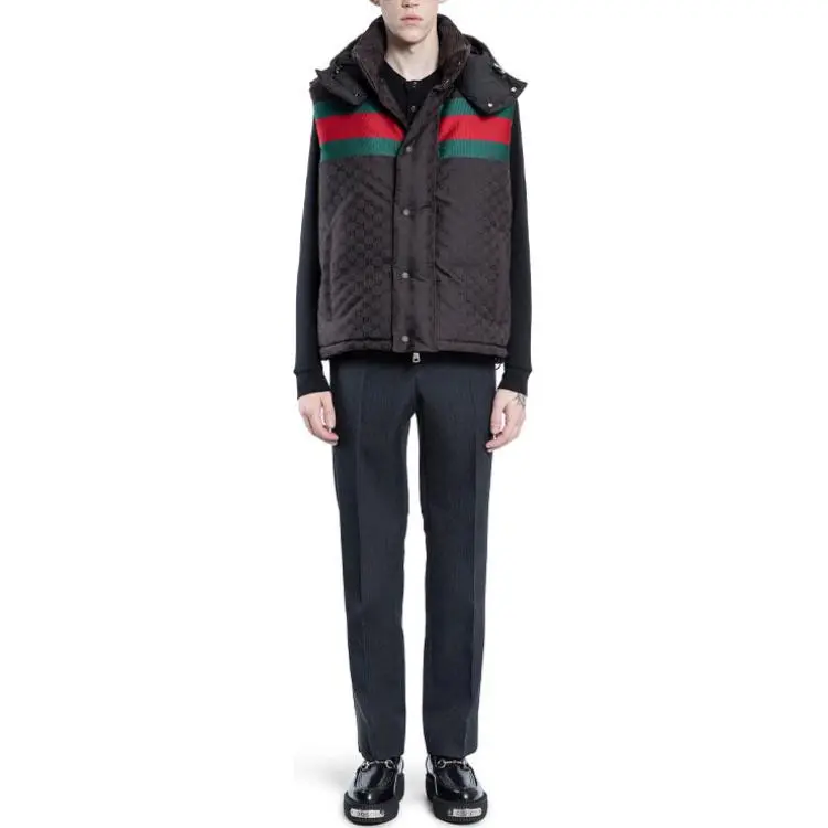 GUCCI Gg Printed Padded Gilet-2