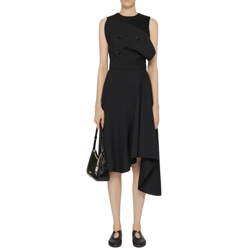 Givenchy Asymmetric Midi Dress-1