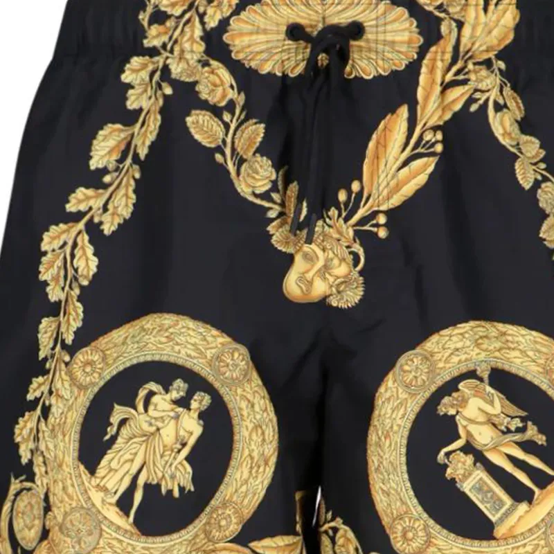 VERSACE MASCHERA BAROQUE Casual Shorts Men Black-4