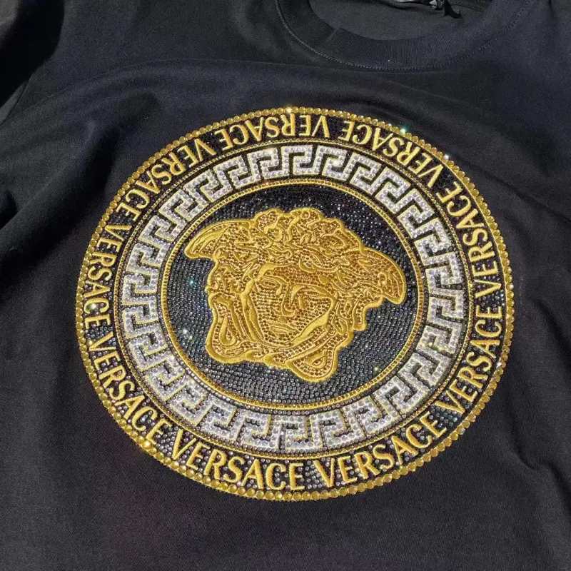 VERSACE T Shirts Men Black-2
