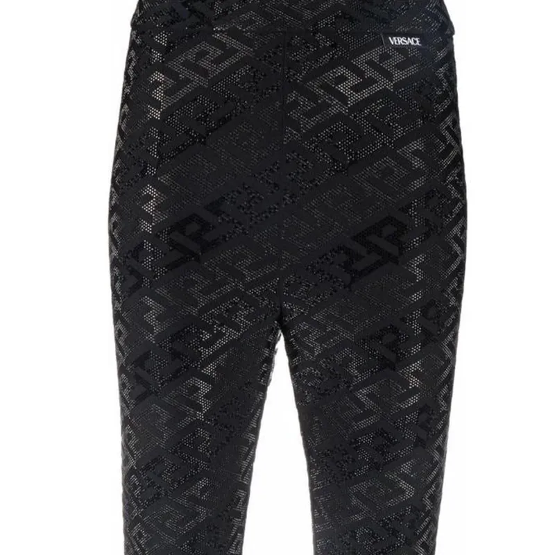 VERSACE Leggings Women's Black-4