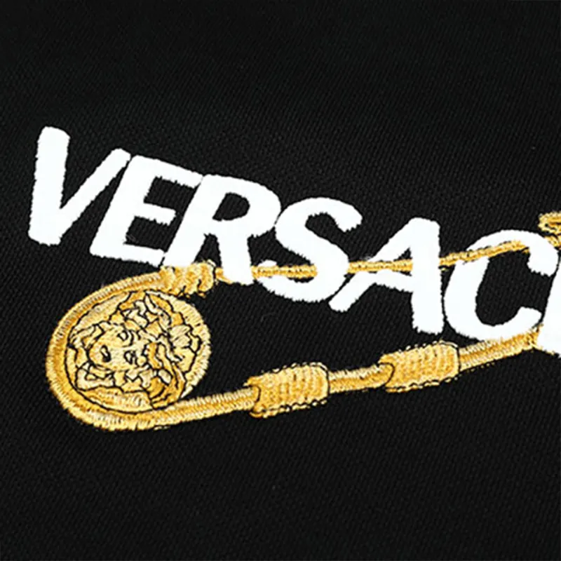 VERSACE Polo Shirts Men Black-6