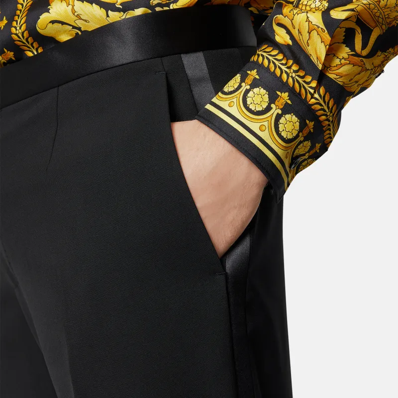 VERSACE Cargo Pants Men Black-4