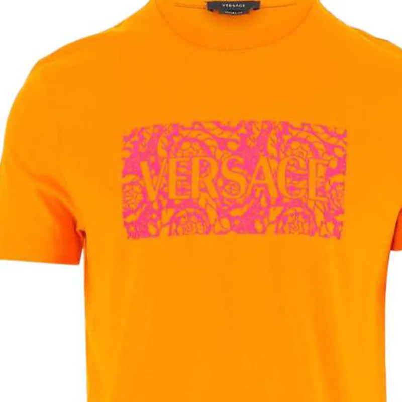 VERSACE T-Shirts Men Orange-2