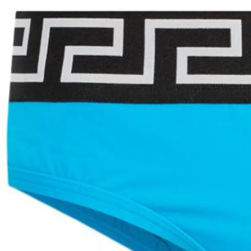 VERSACE Medusa Jacquard Logo Waistband Swim Briefs-3