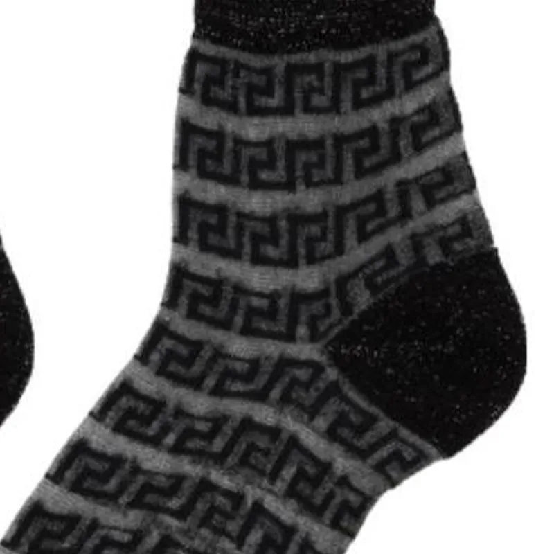 VERSACE Socks 'Grey/Black'-3