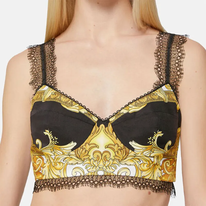 VERSACE VERSACE Bra Top Women's Black-4