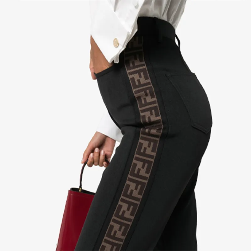 FENDI Leggings Women's Black-4