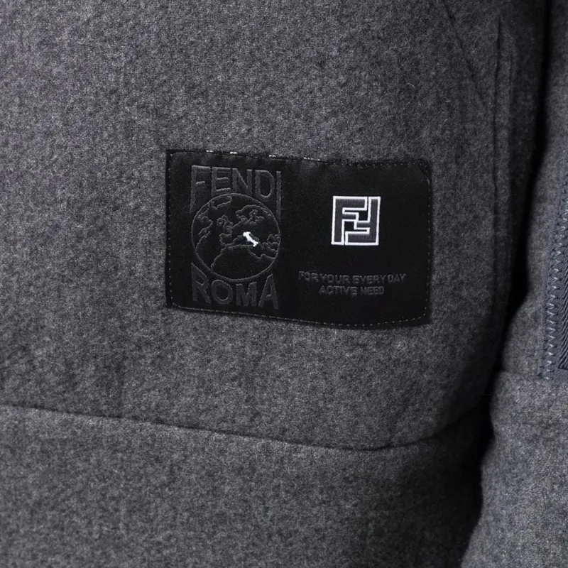 FENDI Sweatshirts Men Gray-5