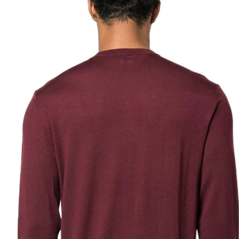 EMPORIO ARMANI Sweaters Men Burgundy-4