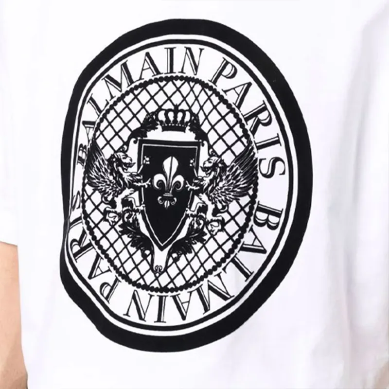 BALMAIN Coin Flock T Shirt-4