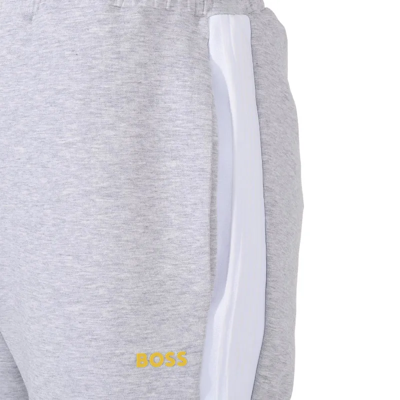 HUGO BOSS Elastic Cuff Casual Sweatpants Men's Light Gray-6