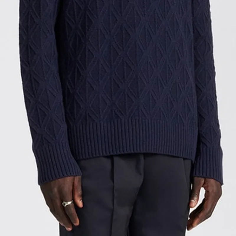DIOR Cashmere Sweaters Men Navy-5