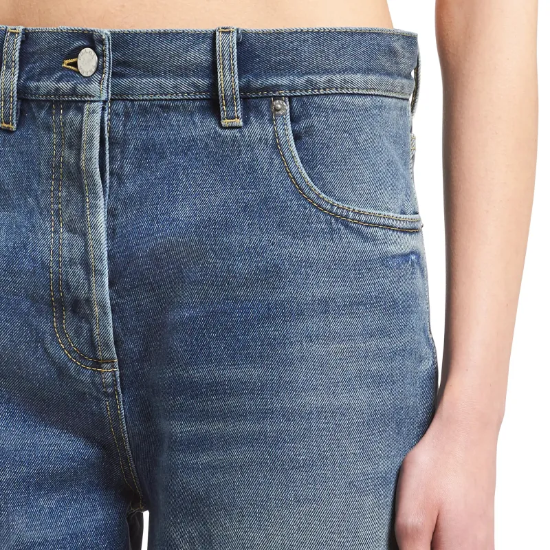 PRADA Denim Shorts Women's Blue-4