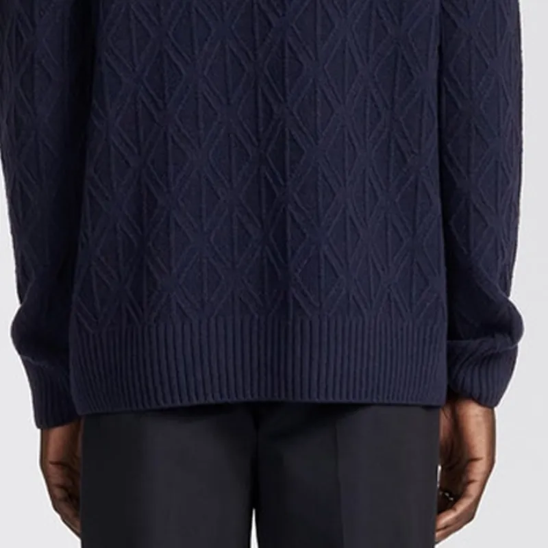 DIOR Cashmere Sweaters Men Navy-7
