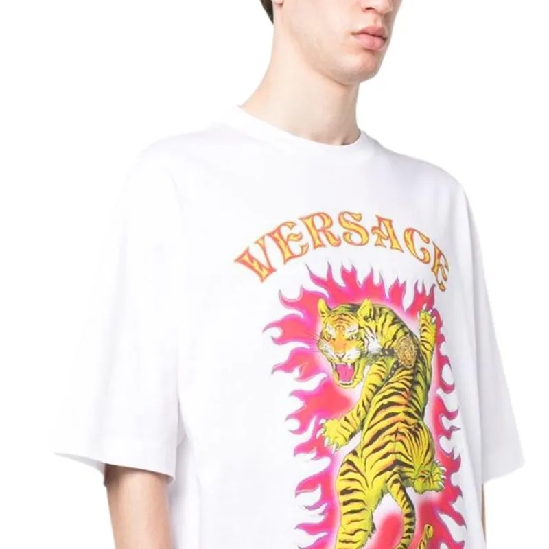 VERSACE T Shirts Men White-3