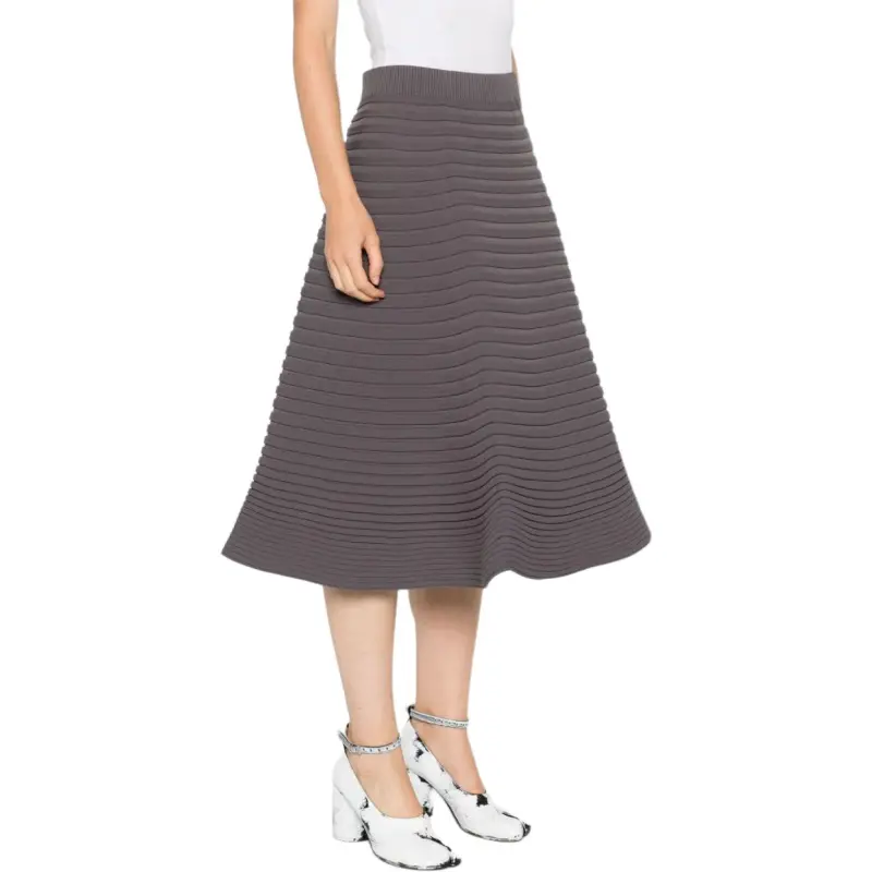 PLEATS PLEASE ISSEY MIYAKE Casual Long Skirt Women's Brown-3