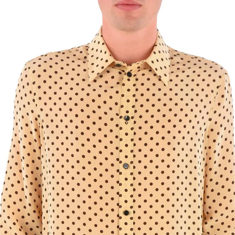 CELINE Shirts Men Yellow-3