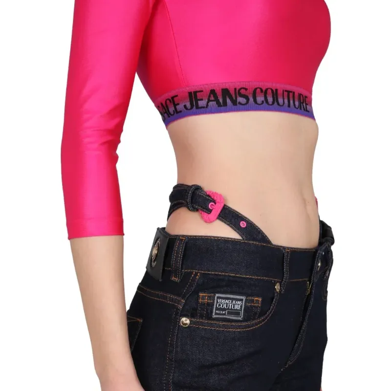 VERSACE JEANS COUTURE Crewneck Cropped Top-3