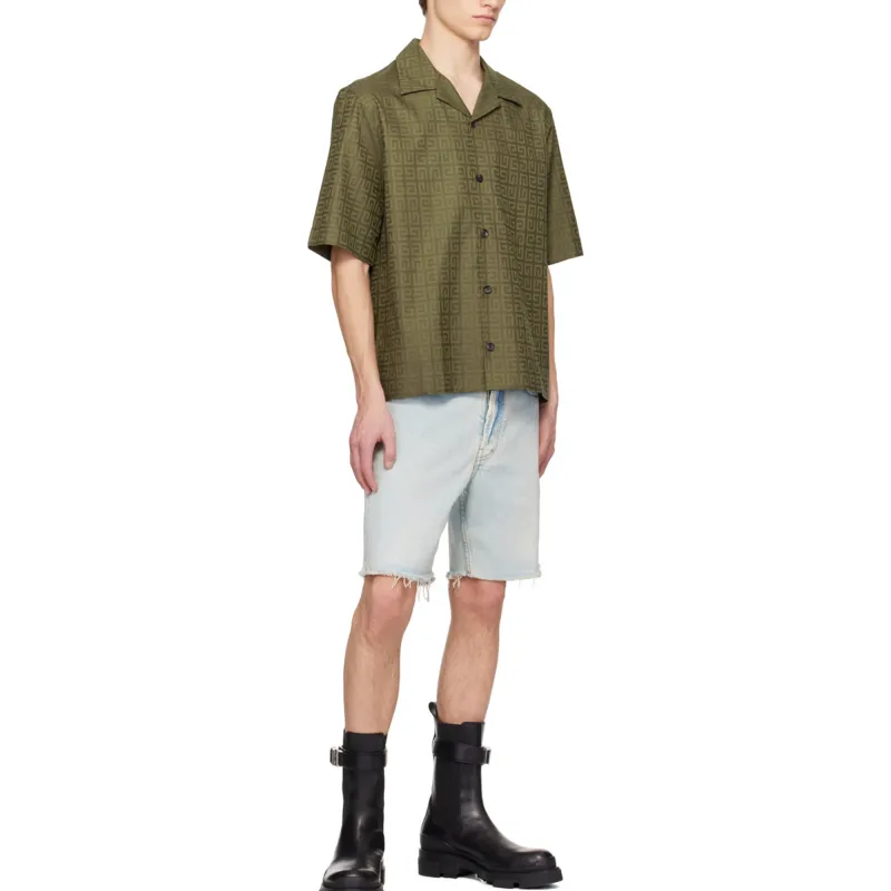Givenchy Shirts Men Green-2