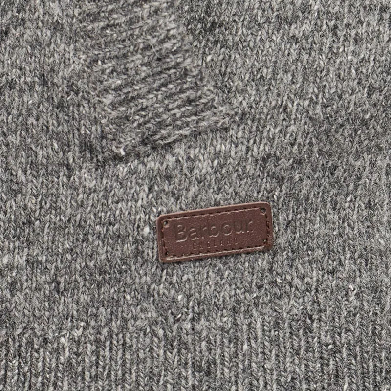 BARBOUR Barbour Tisbury Zip Through Jumper Sweater Men's Gray-4